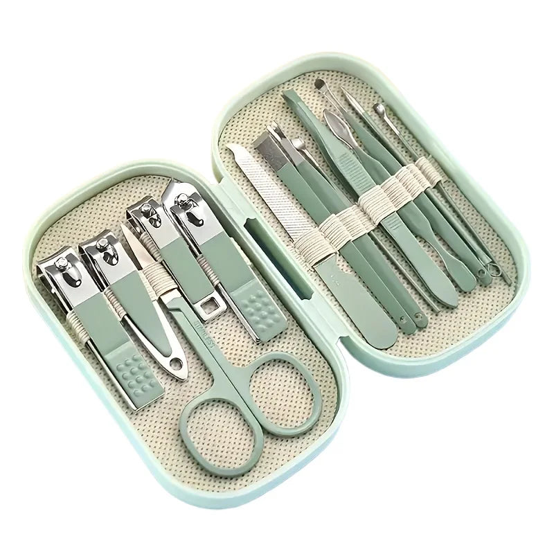 Professional Stainless Steel Manicure and Pedicure Grooming Kit