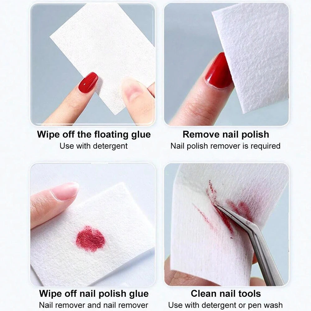 Lint-Free Nail Polish Remover Pads
