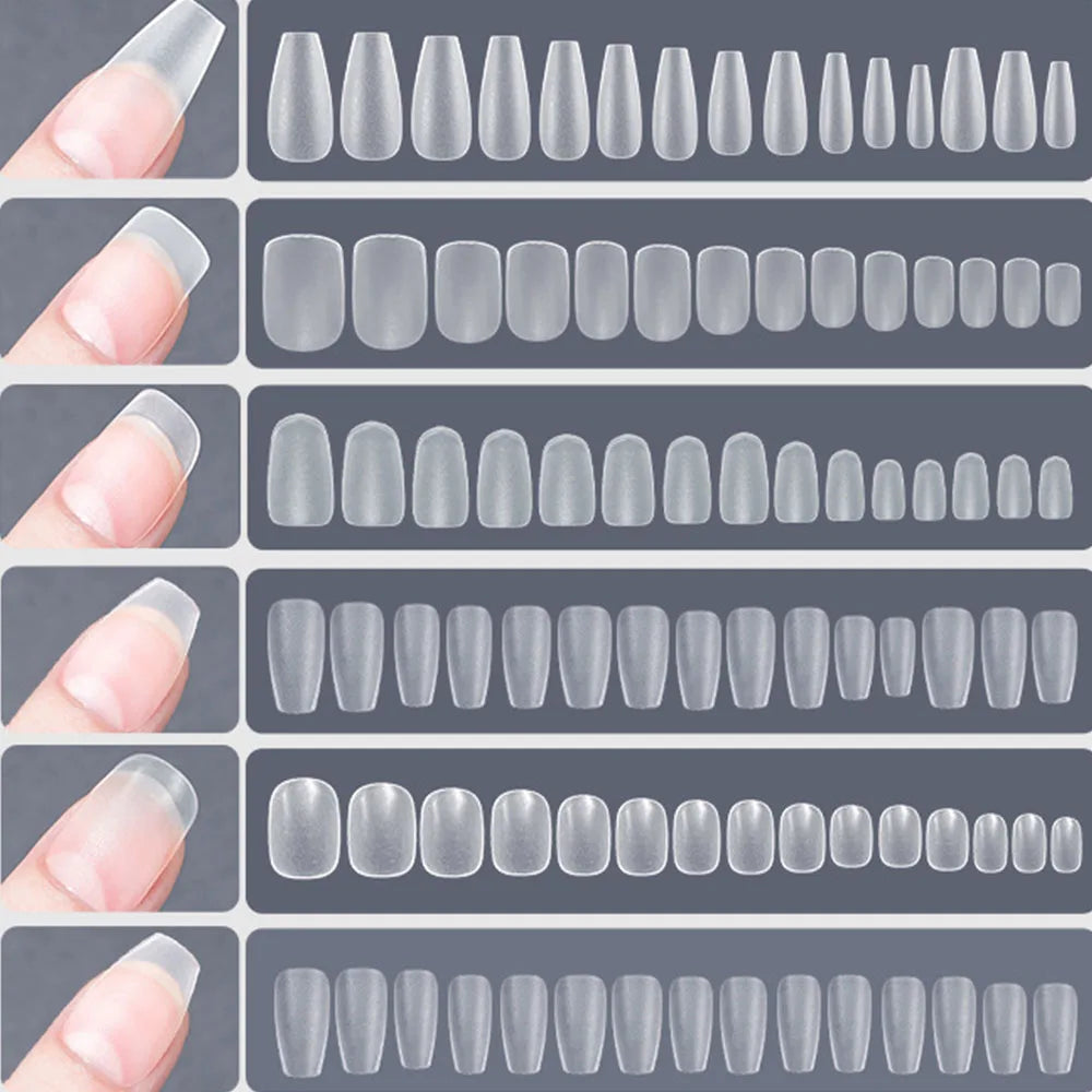 Matte Soft Gel Press-On Nail Tips