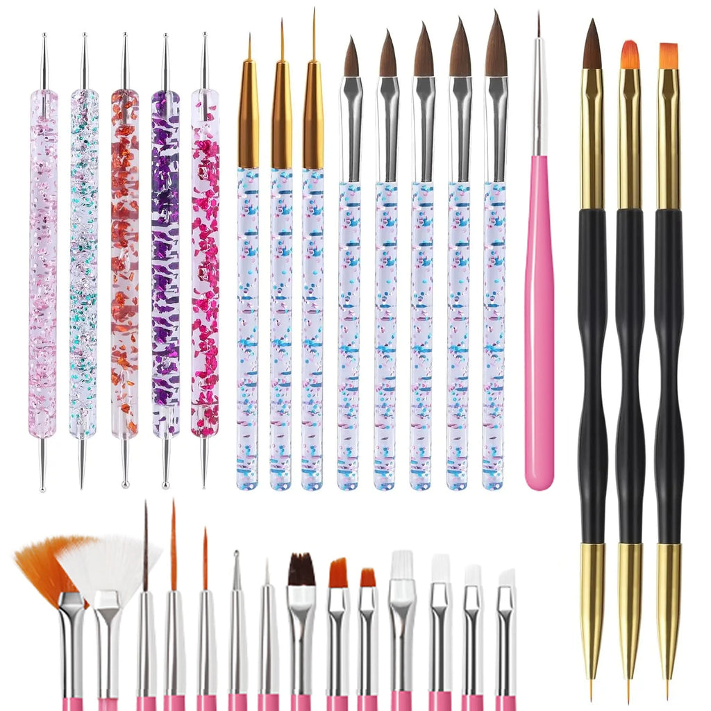 Professional Nail Art Brush Set for Manicure Designs