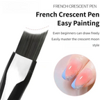 Professional French Tip Nail Art Brush for Perfect Manicures