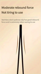 Precision Stainless Steel Eyebrow Tweezer Set