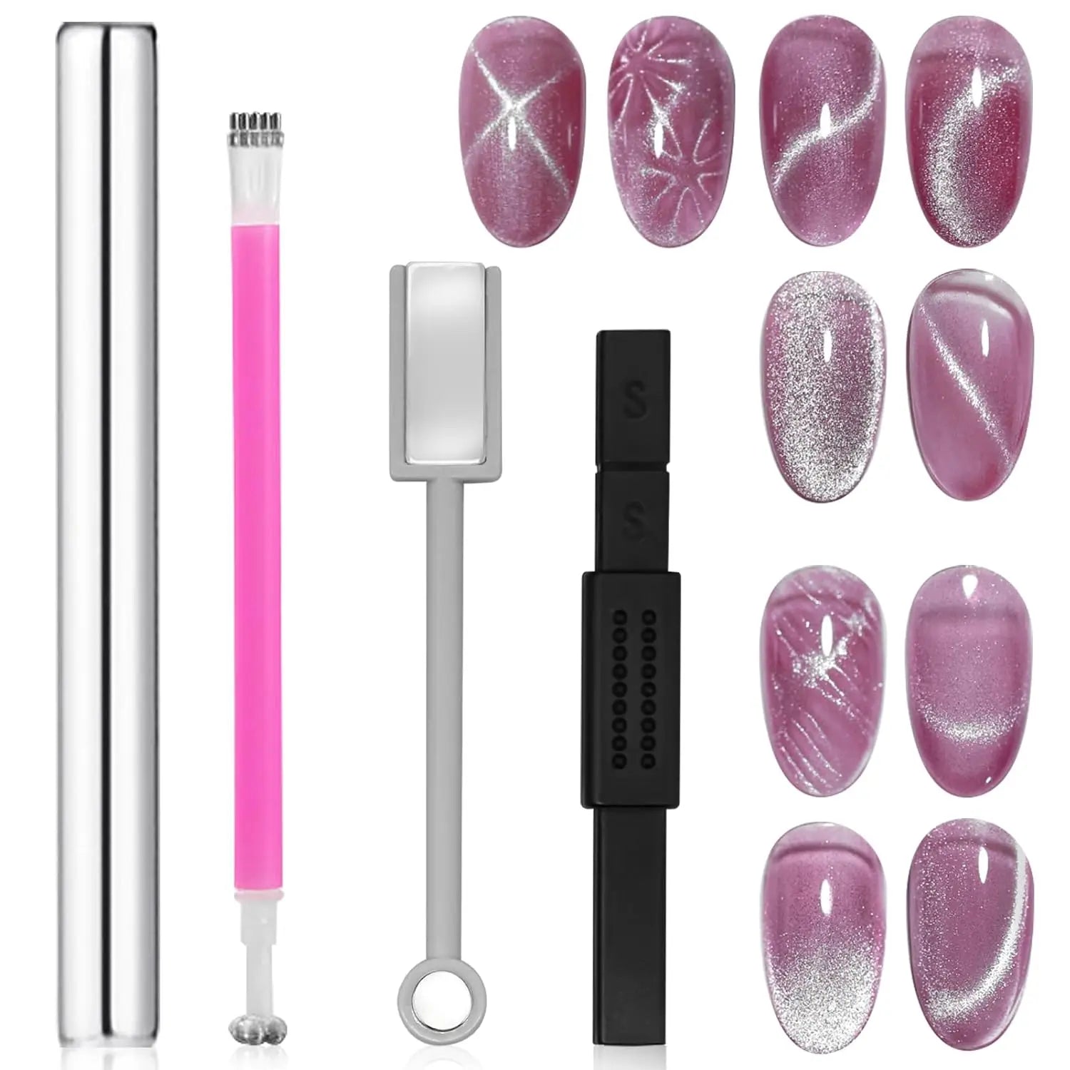 Magnetic Wand Set for Cat Eye Nail Art - 7