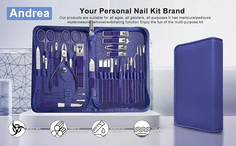 Professional Stainless Steel Manicure and Pedicure Grooming Set