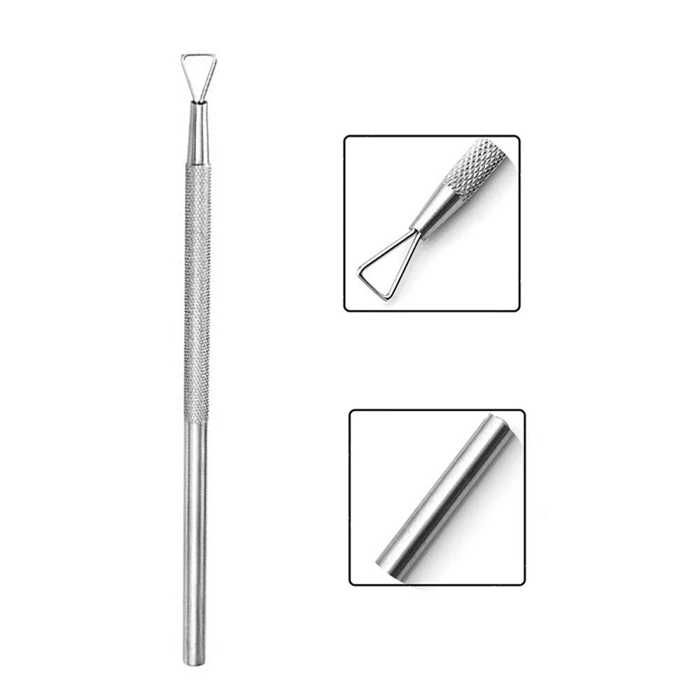 Stainless Steel Gel Nail Polish and Cuticle Remover Tool - 10