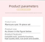 Professional Stainless Steel Manicure Grooming Set