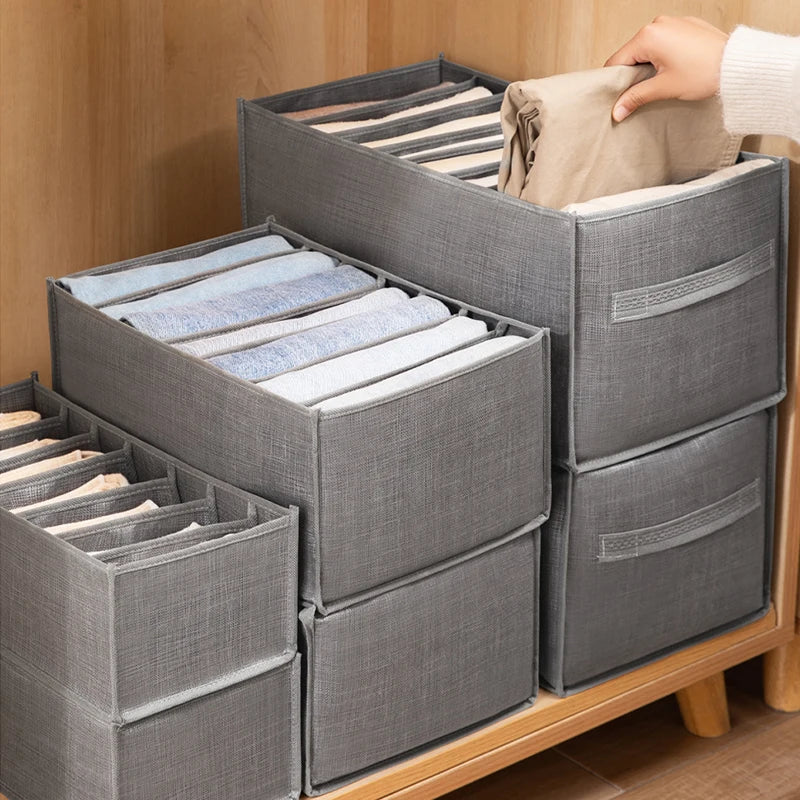 Foldable Wardrobe Drawer Organizer for Pants and Jeans - 2