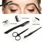 Professional Eyebrow Grooming and Facial Hair Trimmer Set