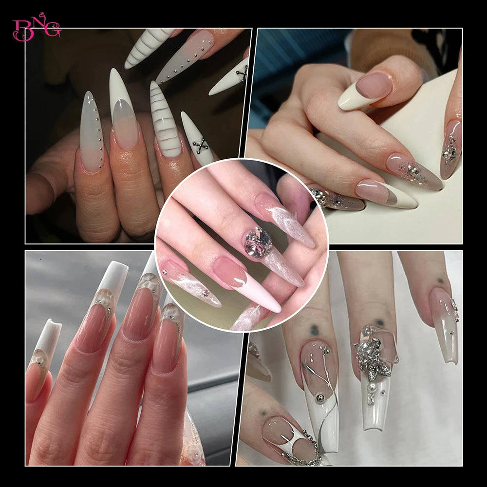 Dual Form Nail Extension Molds for Perfect Manicures - 11