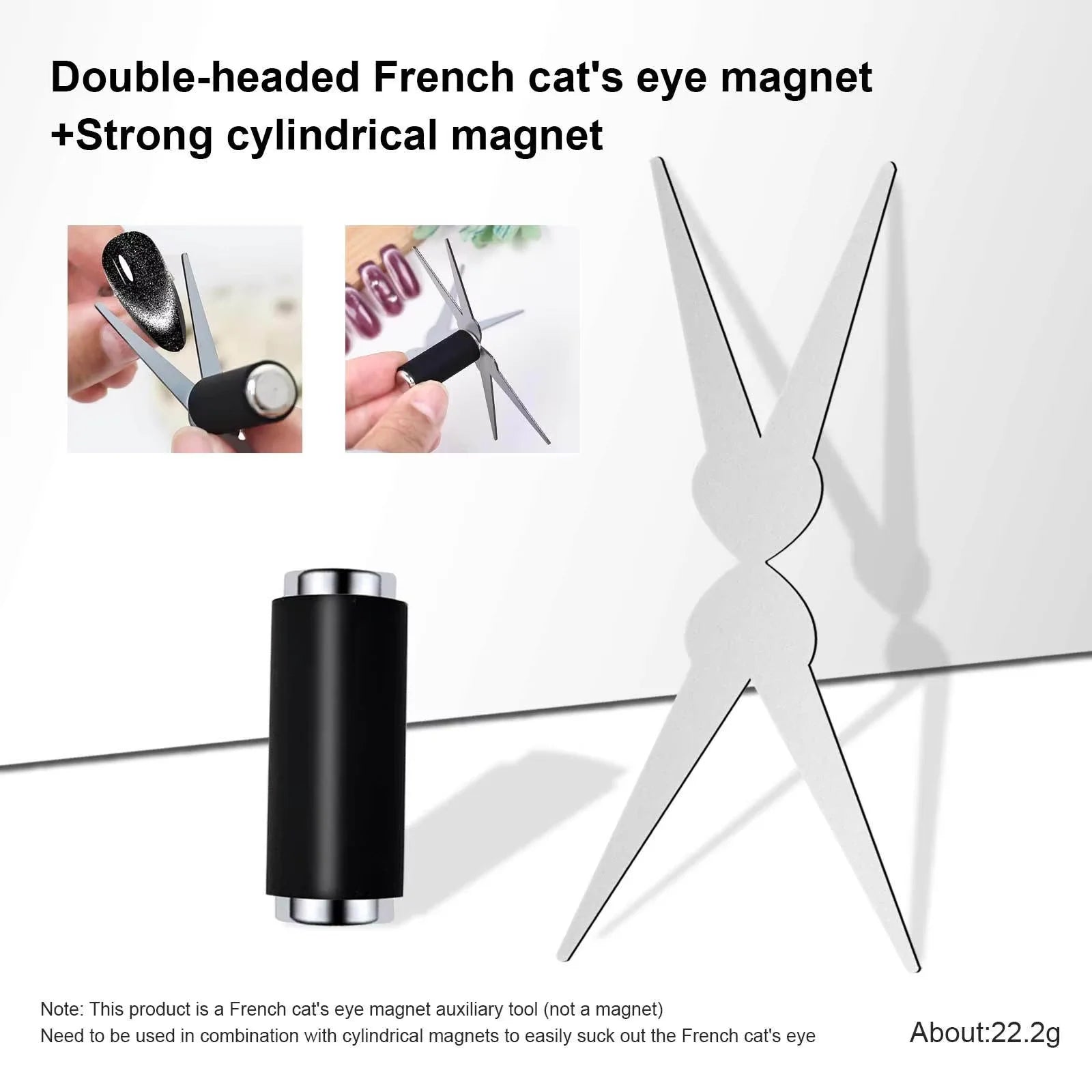 Magnetic French Tip Cat Eye Nail Tool - 10