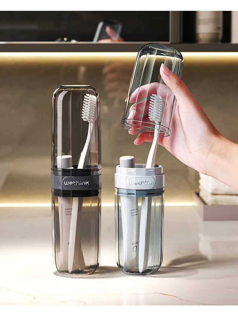 Portable Toothbrush and Toothpaste Travel Case - 12