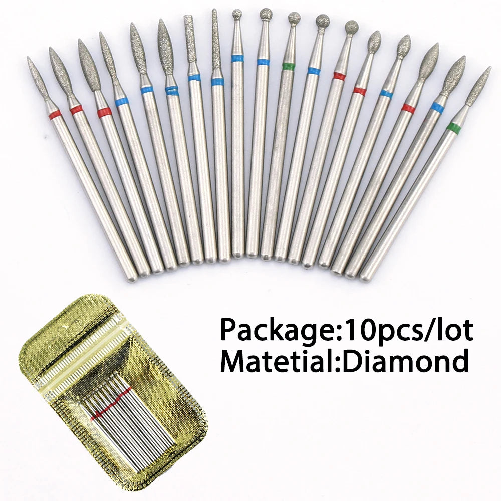Diamond Drill Bit Set for Professional Nail Manicure