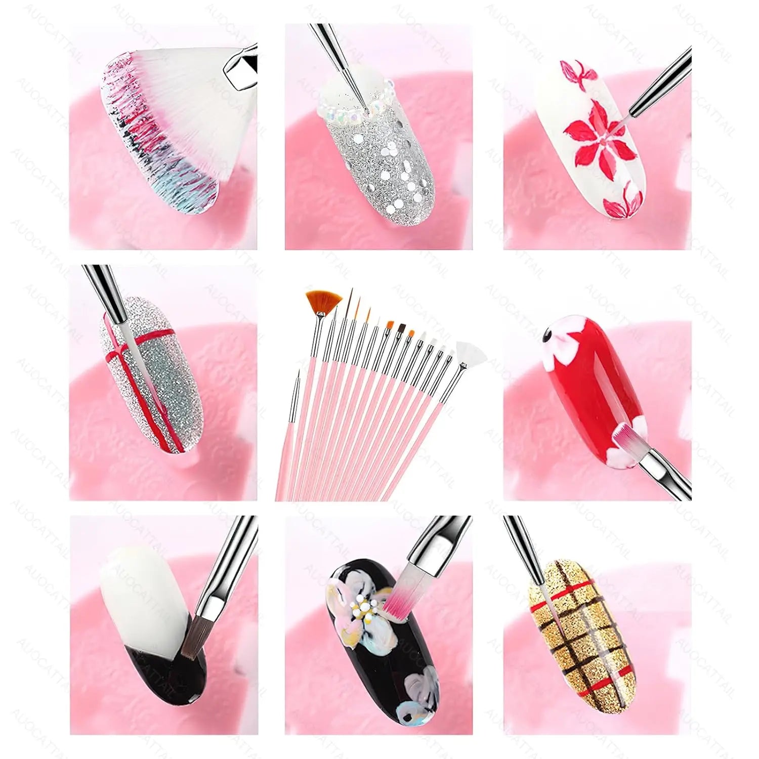 Professional Nail Art Brush and Dotting Tool Set