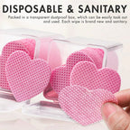 Lint-Free Heart Nail and Lash Cleaning Wipes
