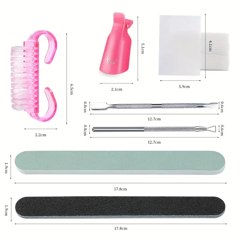 Reusable Soak Off Nail Gel Polish Remover Clips - 23