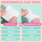 Lint-Free Manicure and Nail Polish Remover Wipes