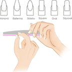 Professional Dual-Sided Half Moon Nail Files