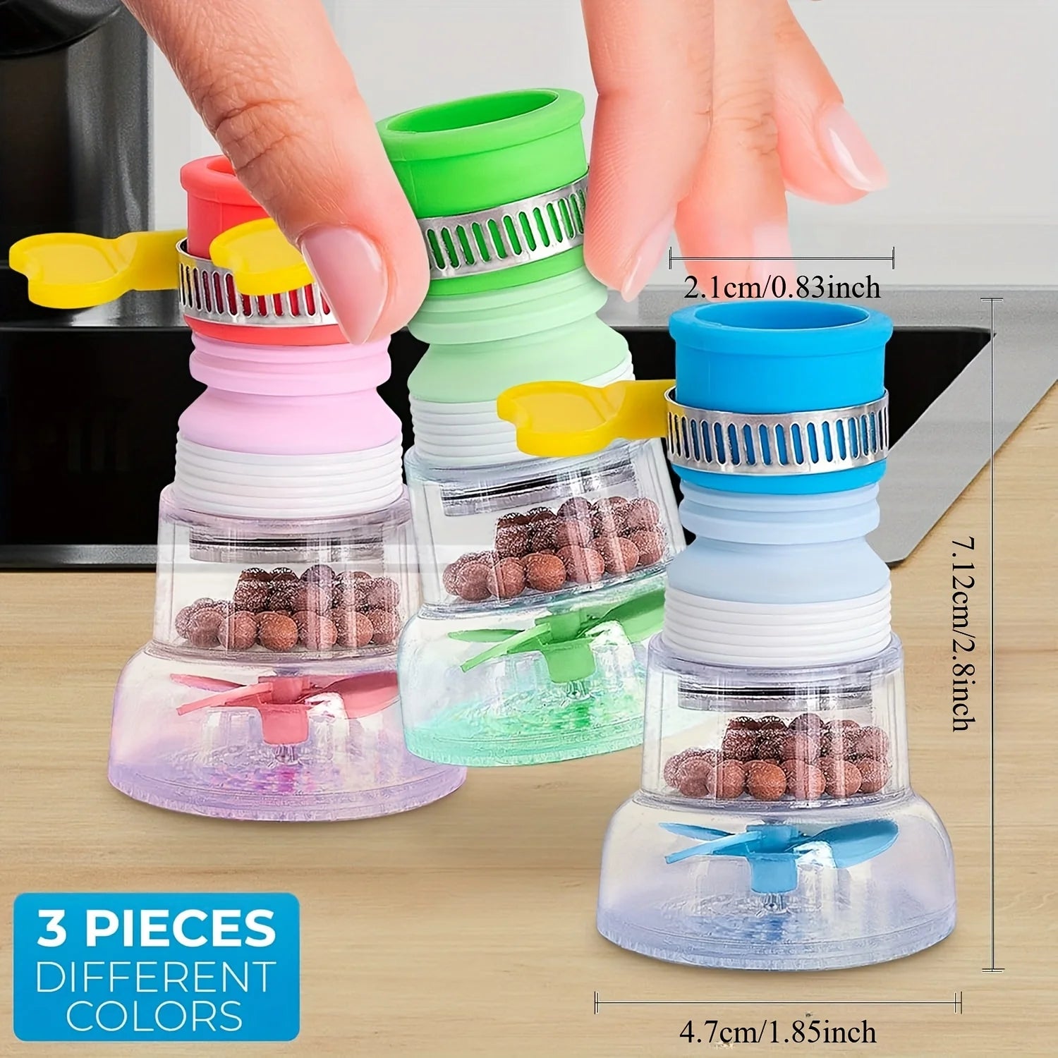 360-Degree Flexible Kitchen Faucet Water Filter