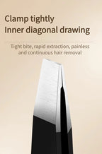 Precision Stainless Steel Eyebrow Tweezer Set