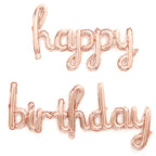 Cursive Happy Birthday Balloon Set