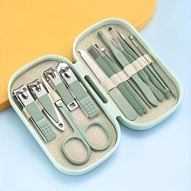 Professional Stainless Steel Manicure and Pedicure Grooming Kit