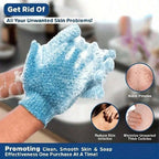Reversible Exfoliating Shower Bath Gloves
