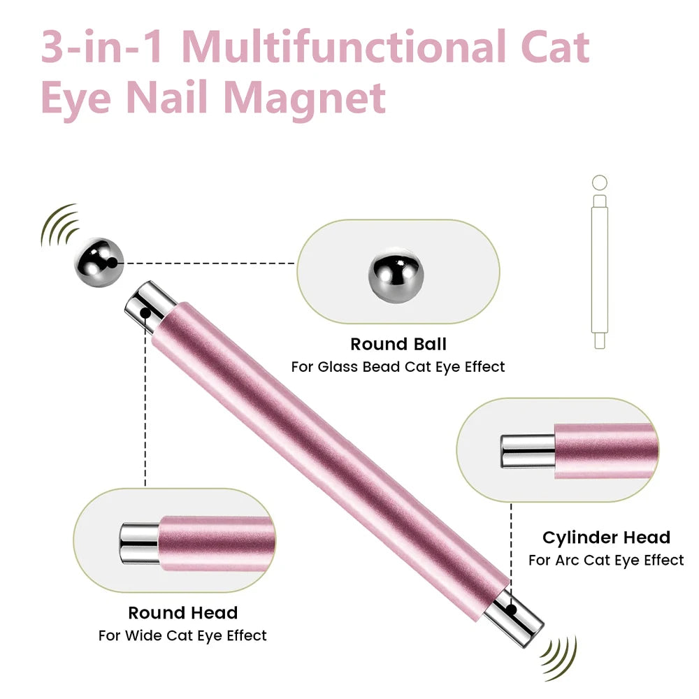 Professional Magnetic Nail Art Design Tool Set - 8