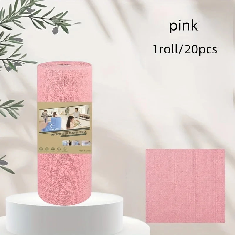 Reusable Washable Kitchen Cleaning Cloth Roll