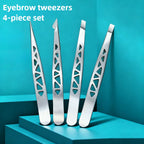Professional Precision Eyebrow Tweezers Set