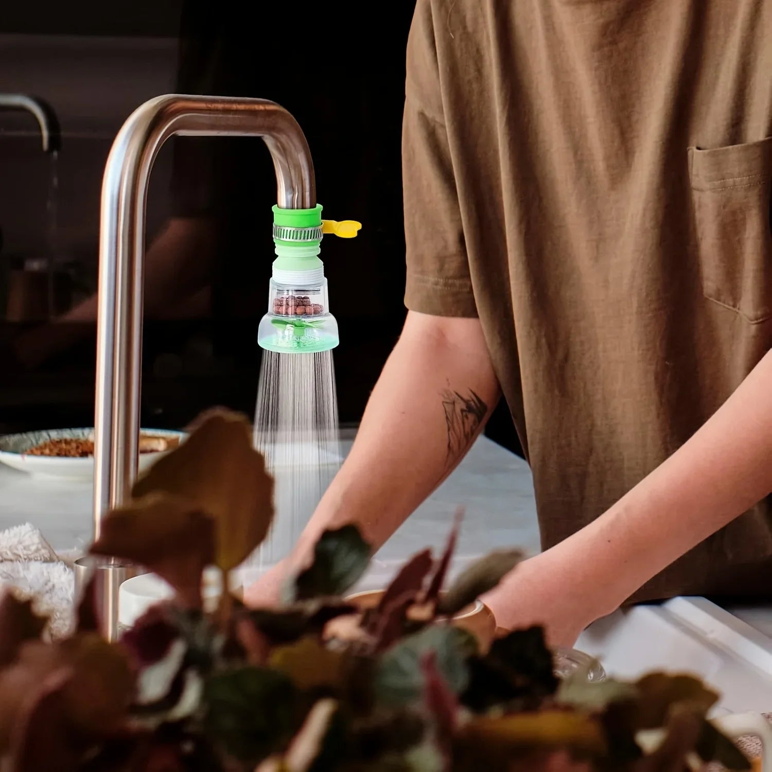 360-Degree Flexible Kitchen Faucet Water Filter