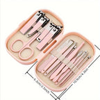 Professional Stainless Steel Manicure and Pedicure Grooming Kit