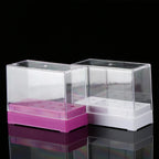 Clear Nail Drill Bit Storage Case