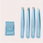 Precision Slanted Eyebrow Tweezers Set