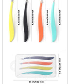 Professional Stainless Steel Eyebrow Tweezer Set