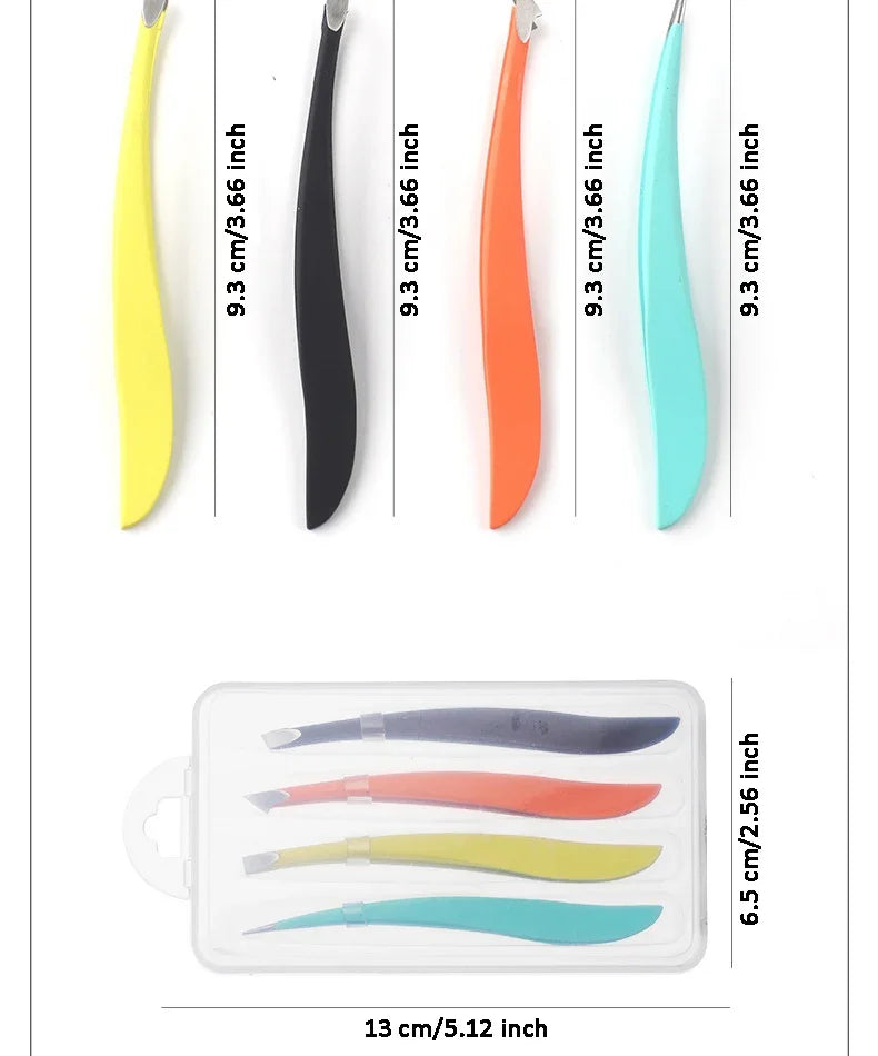 Professional Stainless Steel Eyebrow Tweezer Set
