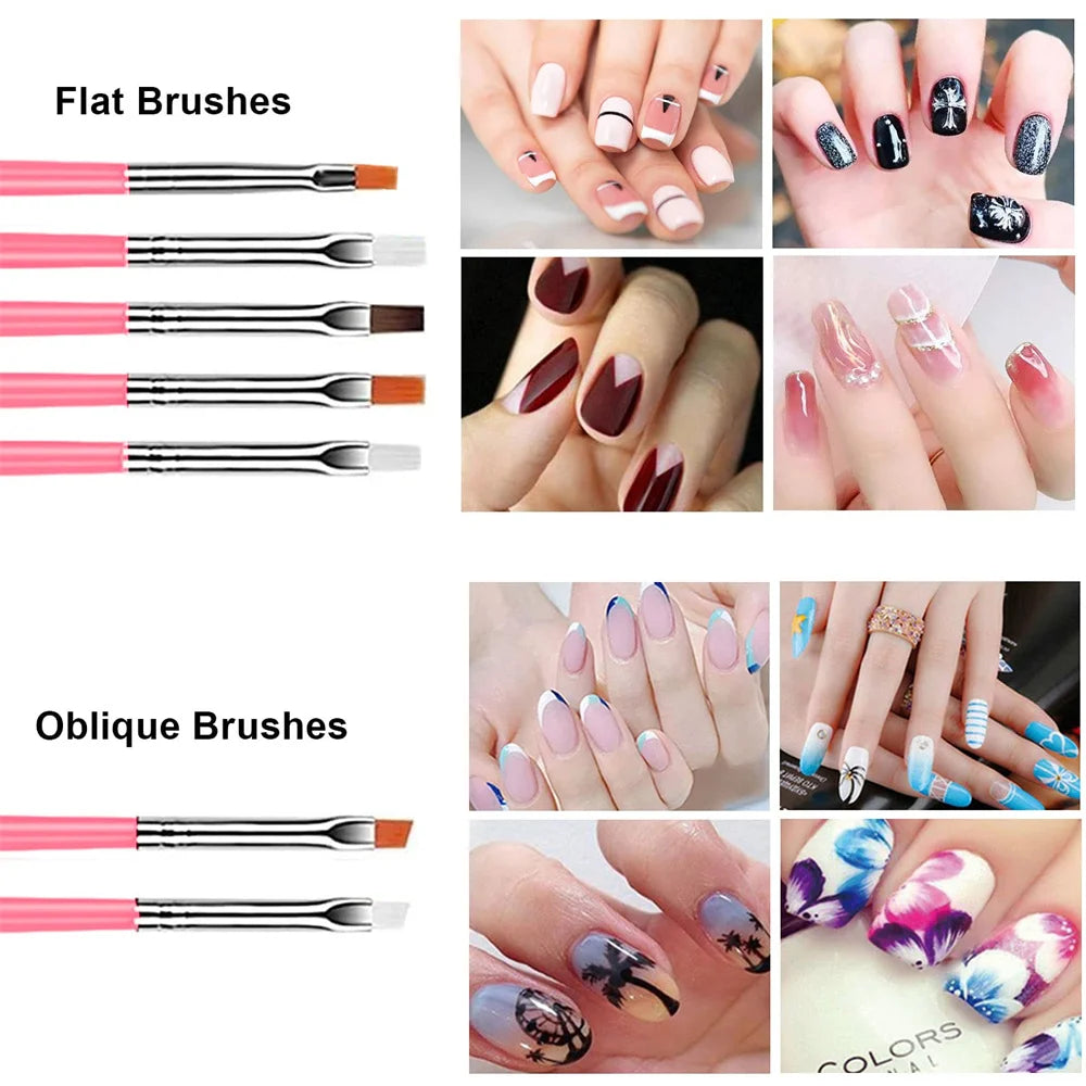 Professional Nail Art Brush and Dotting Tool Kit