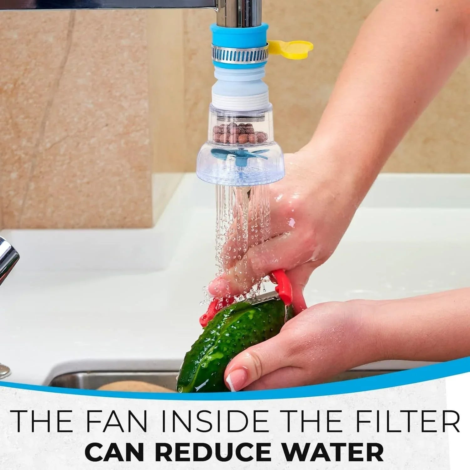 360-Degree Flexible Kitchen Faucet Water Filter - 9