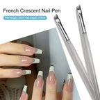 Professional French Tip Nail Art Brush for Perfect Manicures