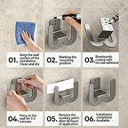 Wall-Mounted Slipper Rack for Bathroom Storage