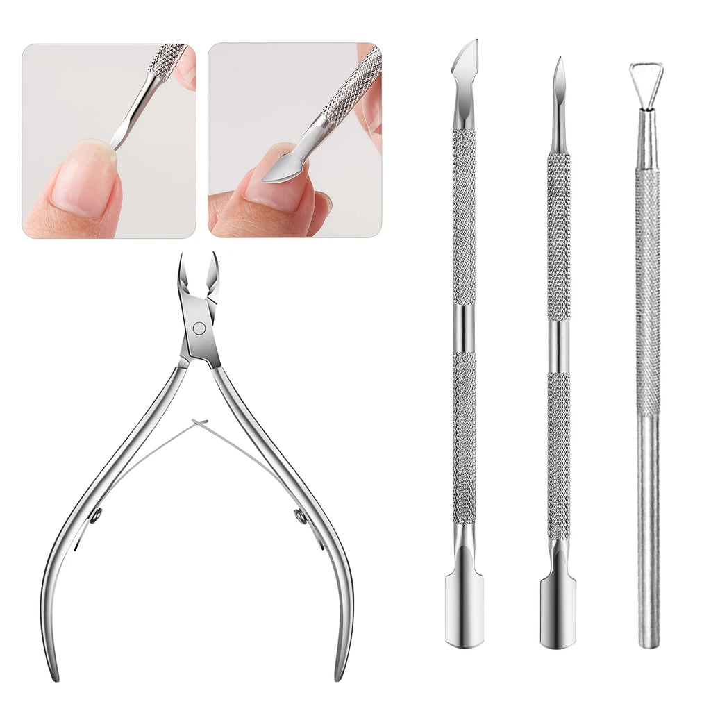 Professional Stainless Steel Cuticle Trimmer and Manicure Set