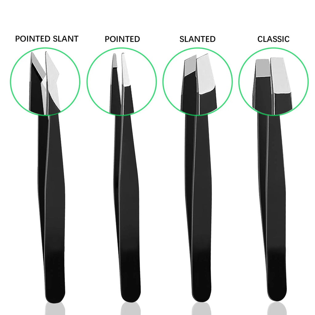 Precision Stainless Steel Tweezer Set for Grooming