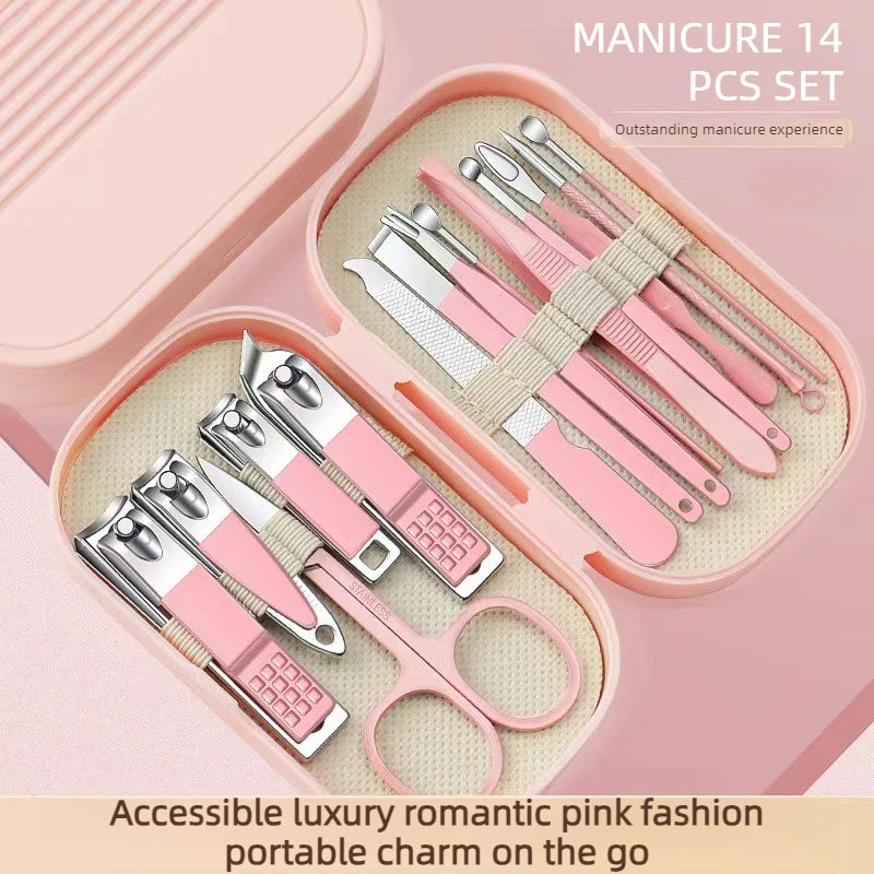 Professional Stainless Steel Manicure Grooming Set - 1