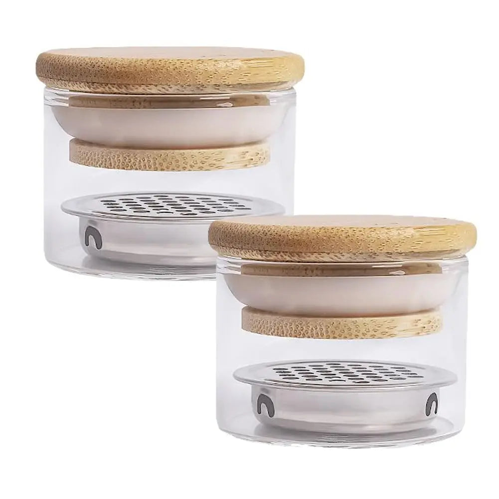 Glass Nail Brush Cleaning Cup with Filter - 15