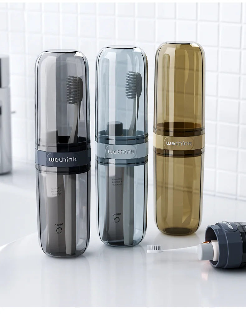 Portable Toothbrush and Toothpaste Travel Case