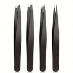 Precision Stainless Steel Eyebrow Tweezer Set