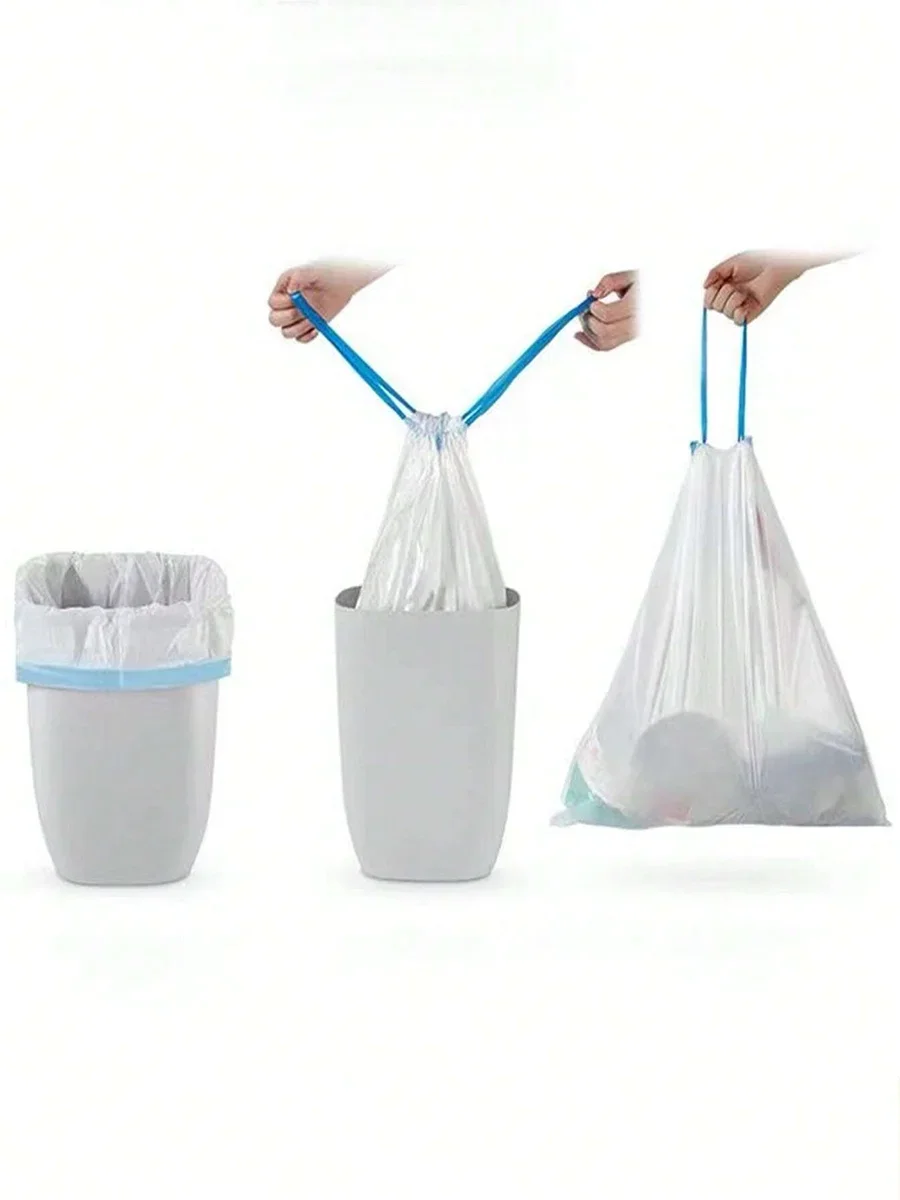 Heavy-Duty Drawstring Trash Bags for Kitchen and Home