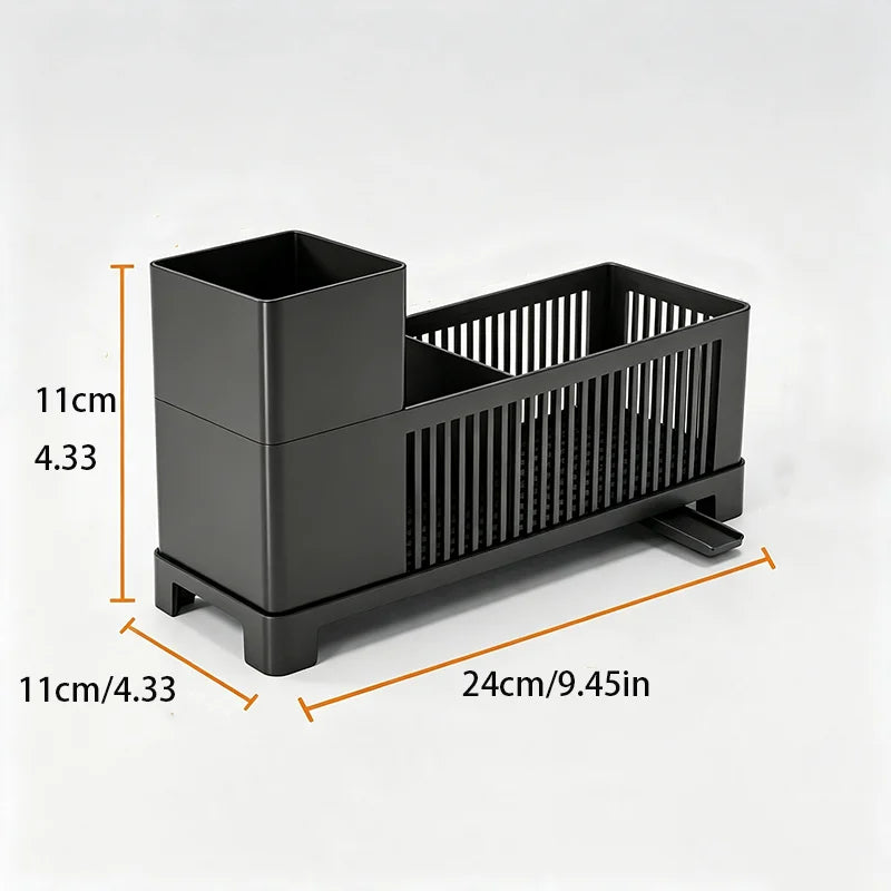 Compact Kitchen Sink Organizer and Drying Rack - 4