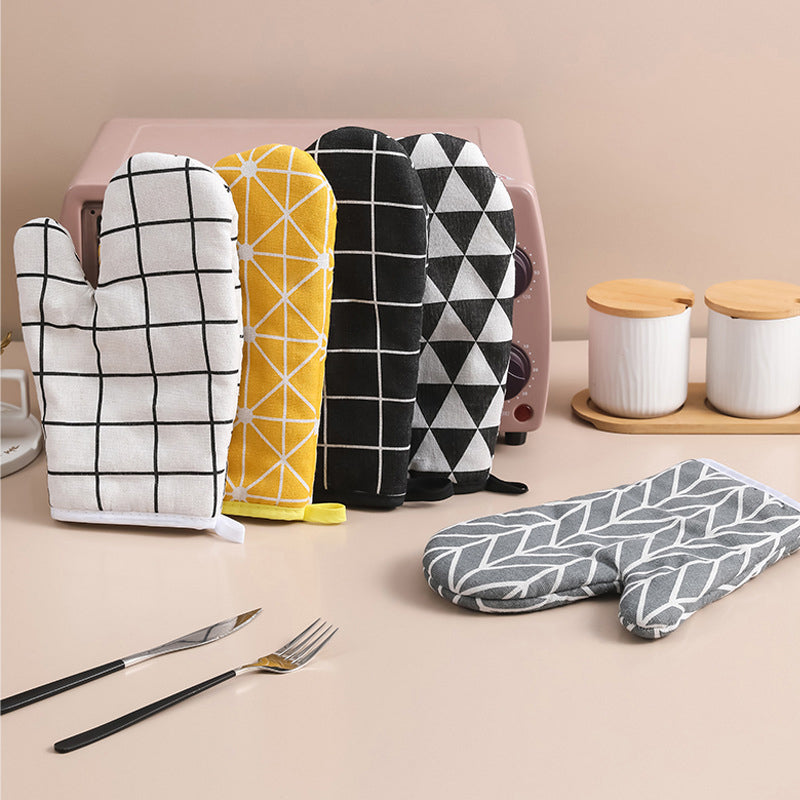 Heat-Resistant Kitchen Oven Gloves - 8