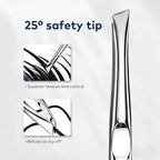Precision Stainless Steel Slant-Tip Eyebrow Tweezers