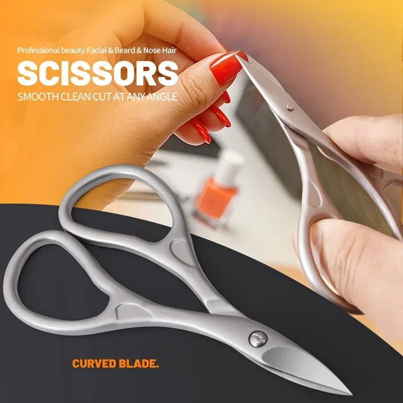 Professional Precision Curved Nail and Grooming Scissors